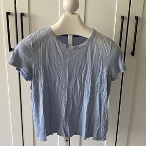 American Eagle Blue Crop Top